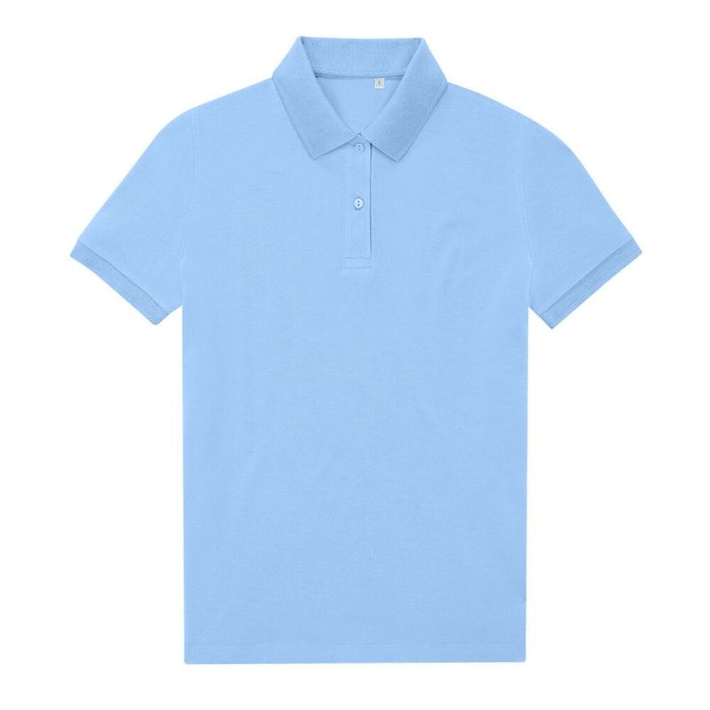 B&C Womens/Ladies My Eco Polo Shirt / Lotus Blue